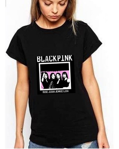 Polera Estampada Black Pink, Kpop