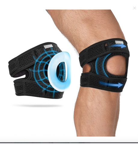 Soporte De Rodilla Deportiva Para Correr Entrenar Grande Negro L