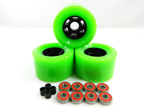 Rueda Volante Longboard 83 Mm + Espaciador Rodamiento Abec 7