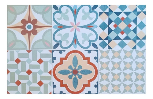 Imagen 2 de 3 de Decoupage Laminas Set Mosaicos Calcareos X 6 Laura Craft