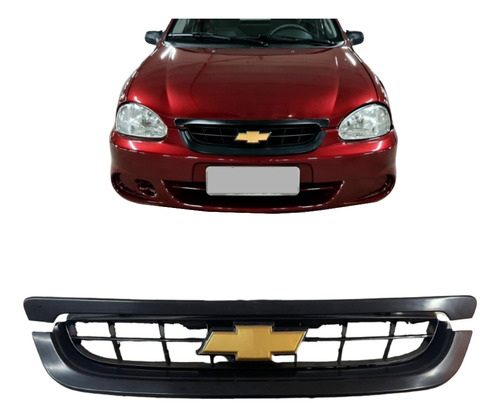 Grade Radiador Com Emblema Chevrolet Corsa Spirit 2001