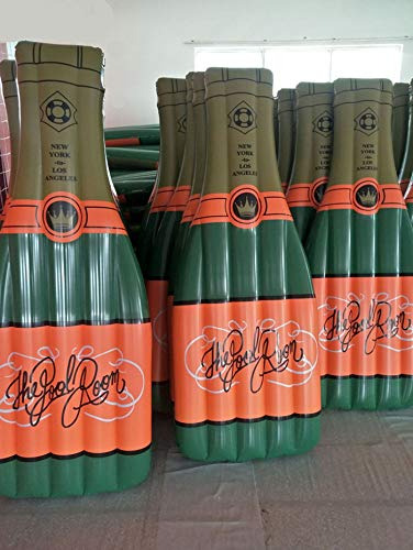 Botella De Champán Gigante Inflable Con Forma De Flotador Pa