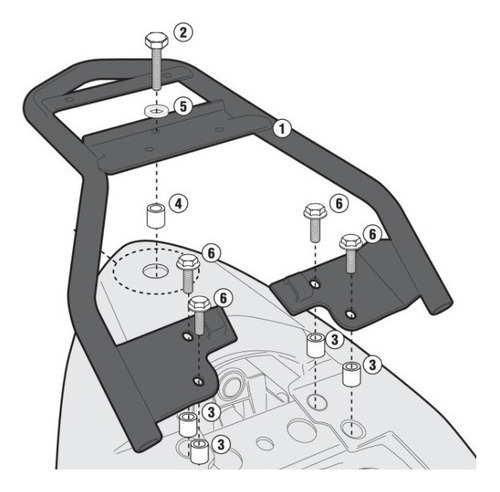 Soporte Trasero Givi Monolock Suzuki Inazuma 250 14 Sr3103