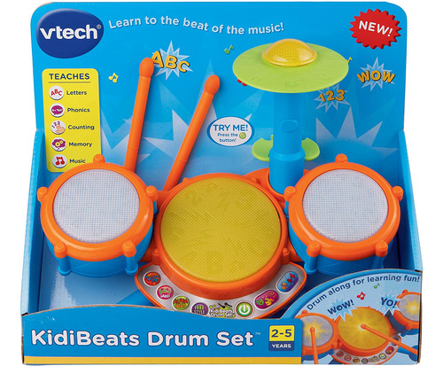 Vtech Kidibeats - Juego De Tambores, Color Naranja