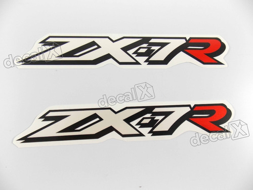 Par Adesivos Compatível Kawasaki Zx-7r Branco E Vermelho
