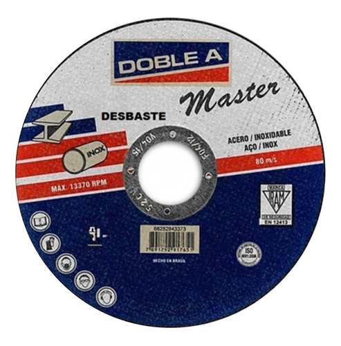 Disco De Desbaste Acero 180 X 6,4 Doble A - Mm