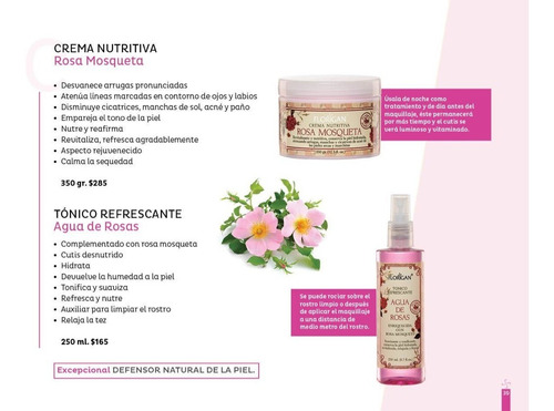 Tónico Refrescante Agua De Rosas Florigan® 250ml. 3 Piezas