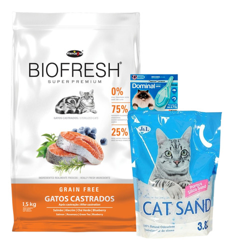 Alimento Bio Fresh Gato Adulto Castrado 7.5kg + Regalos