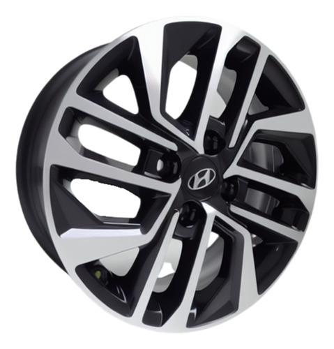 Rodas Hyundai Hb20 2020 Aro 15 + Bicos Cor Preto Com Diamantado