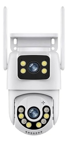 Kit 6 Camera Segurança A29 Yoosee Prova D'agua Lente Dupla Cor Branco