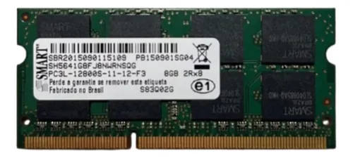 comprar Memoria Smart Ddr3 8gb Notebook Pc3l-12800s 2rx8 1.35v