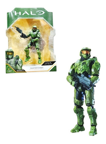 Master Chief  Figura Halo Infinite 3.75 Pulgadas Series 2   