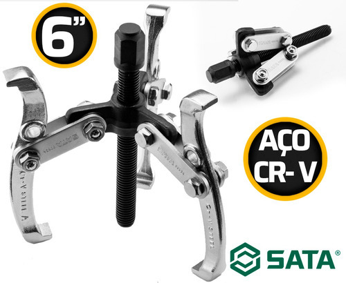 Saca Polia 6 Pol. Com 3 Garras Articuláveis Sata St90636sc