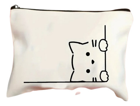 Bolsa De Maquillaje Estampado Gato