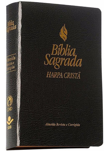 Bíblia Sagrada E Harpa Cristã A.r.c Preta Pequena