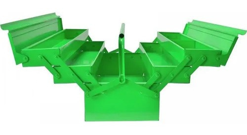 Caja Para Herramientas Metalica Doble Fuelle Bahco Color Verde