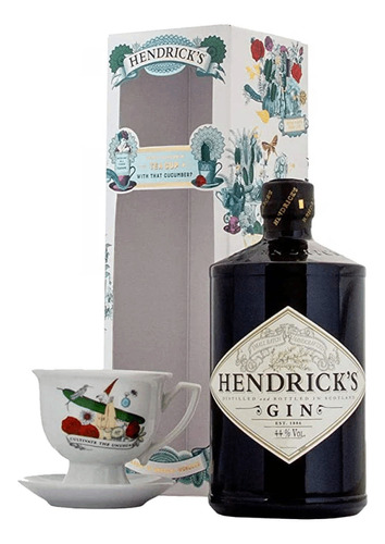 Conjunto Presente Hendricks Gin 1lt Teatime Xícara Chá