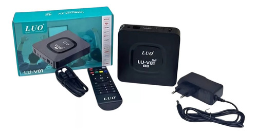 Tv Box Luo V81. 4k. 512 Gb Almacenamiento. Magis Instalado. Negro Estándar