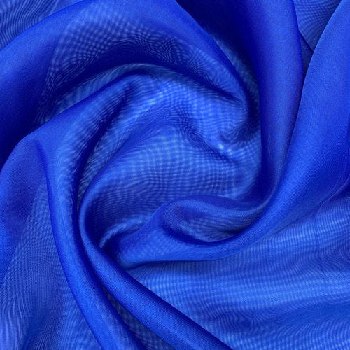 Tela Voile 1 Metro X 3,0 Ancho Ideal Cortinas Decoracion Azul Francia Liso