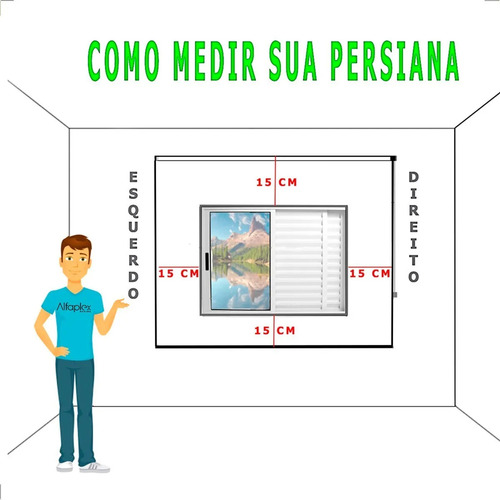 Cortina Persiana Rolo Blecaute L 1,80 X 1,30 A, Com Bando