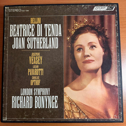 Disco Lp Bellini Joan Sutherland  Beatrice Di Tenda 3 Discos