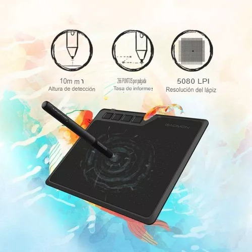 Is Tableta Digitalizadora Gaomon S620 De 6,5 X 4 Con Pluma