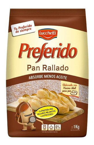 Pack X 9 Unid. Pan Rallado   1 Kg Preferido Pan Rallado - R