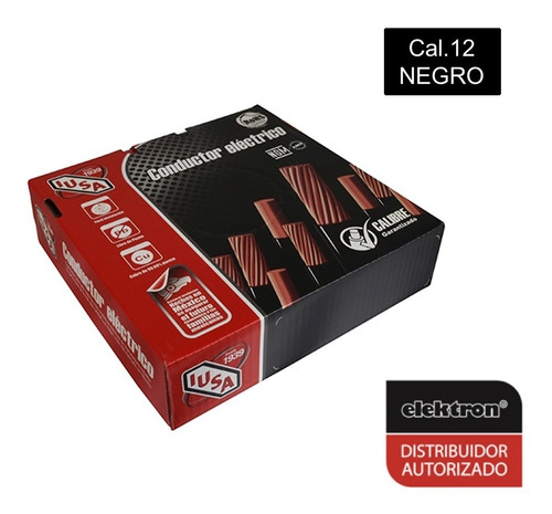 Imagen 4 de 7 de Kit 3 Cajas 100 Mts Cable Iusa Negro,blanco,rojo Thw Cal 12