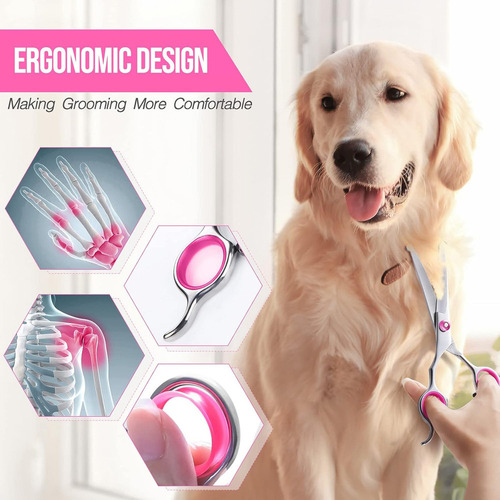 3 Tijeras Curvas Para Perros Kit Tijeras P Peluquería Canina