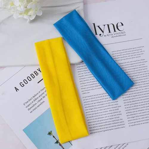 Diademas Deportivas De Color Liso, Cintas Para Yoga, Cintas