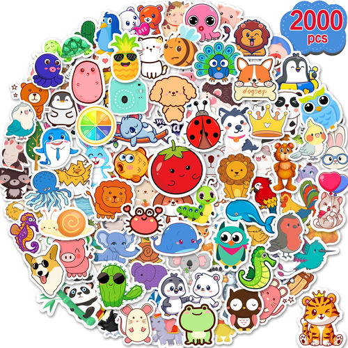 Apakkai 1200 Pcs Stickers For Kids, Cute Water Bottle Gqwfp