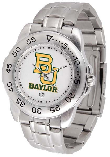 Baylor Deporte De Los Hombres De Banda De Acero Reloj