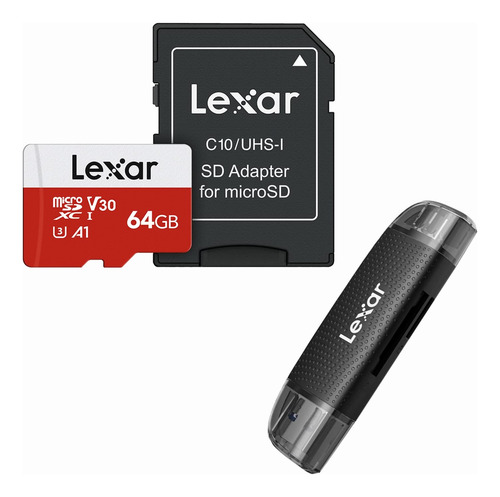 Lexar Tarjeta Micro Sd 64 Gb Lector Memoria Rw310