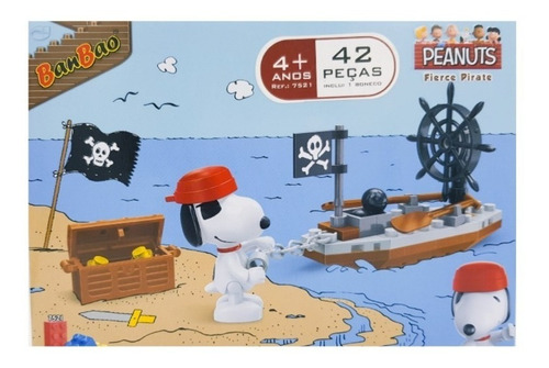 BanBao 7521-Snoopy Peanuts barco pirata