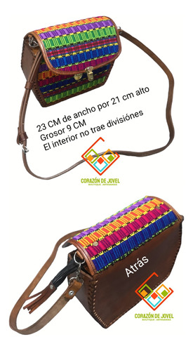 Finos Bolsos De Piel Bordados Artesanales De Chiapas/excluvs