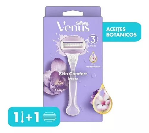 Máquina De Afeitar Con Aceites Botánicos Venus Breeze 1 Und