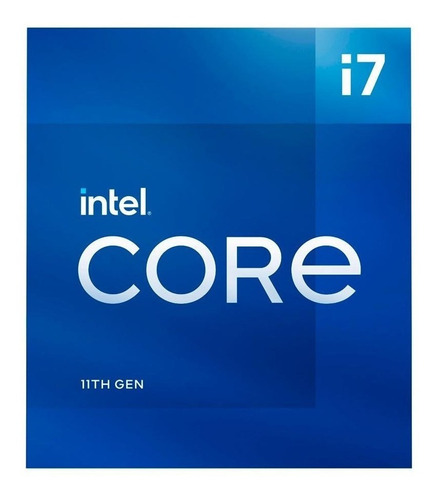 Imagen 1 de 2 de Procesador gamer Intel Core i7-11700KF BX8070811700KF de 8 núcleos y  5GHz de frecuencia