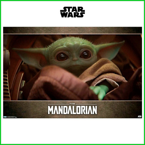 Poster Star Wars Mandalorian Child Eyes Baby Yoda Original
