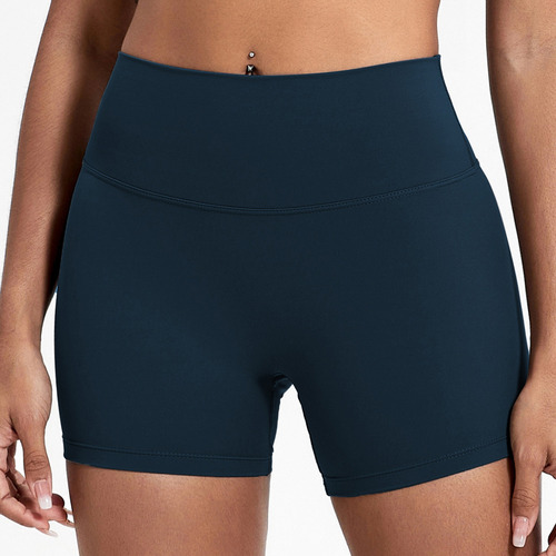 Shorts Deportivos Mujer Licra Corte Alto Ajuste Perfecto Gym