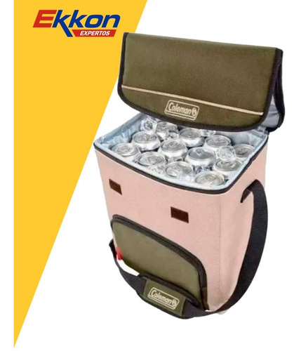 Imagen 3 de 10 de Bolso Termico Oliva 34 Latas Coleman (col70334)