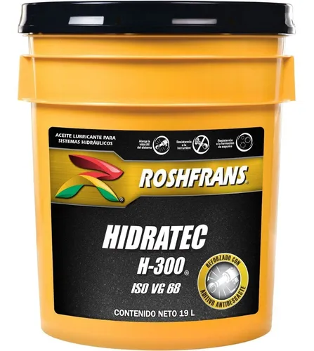 comprar Cubeta Aceite Roshfrans 19l Hidratec H300 Hidraulico Iso 68 