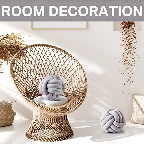 Almohadas Decorativas Redondas De Felpa Para Sofá, 2 Unidade