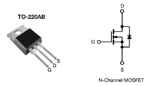 Tecneu 10 Piezas Transistor Irf540 Mosfet 100v 33a Alta Potencia Canal N