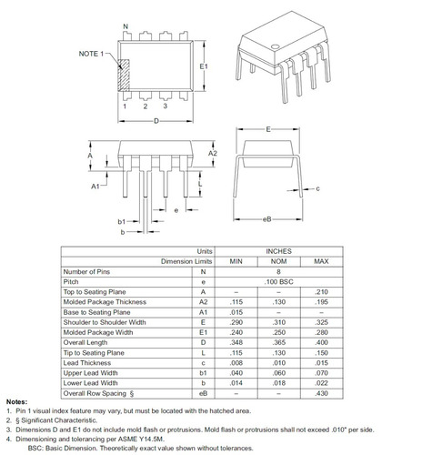 24lc256-e/p Memoria Eeprom Microchip 256kb