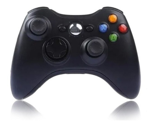 Controle Video Game Xbox 360 Sem Fio Wireless Slim Joystick Cor Preto