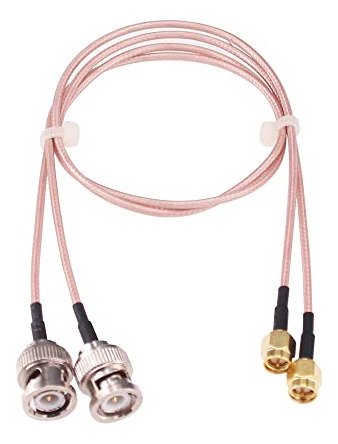 Pack De 2 Adaptadores Sma Macho A Bnc Macho Rg316 50 Cm