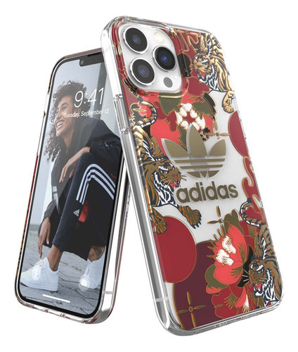 Protector adidas Para iPhone 13 Pro Max Tiger Clear