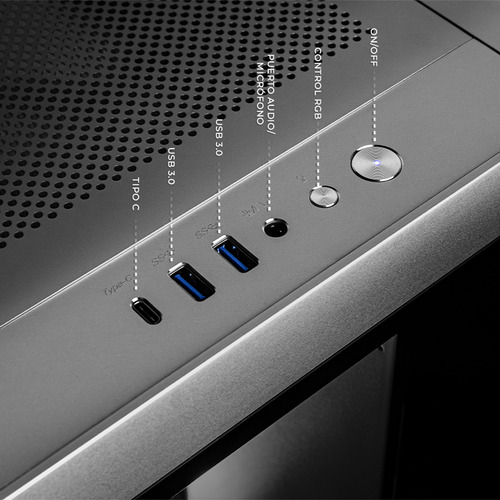 Gabinete Dxt Gaming Titan T6 Micro Torre 1 Fan Usb-c Argb