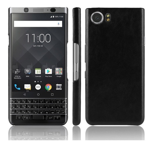 Funda Case Blackberry Keyone Textura Tipo Cuero Protector