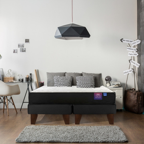 Imagen 6 de 6 de Cama Europea Therapedic Plus Flex 2 Plazas Bd + Resp Modern